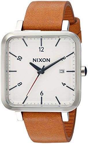 Nixon Men's 'Ragnar 36' Quartz Stainless Steel and Leather Watch, Color:Brown (Model: A9852312)