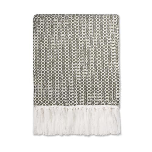 Couvre-lit Ayla Vert Mousse Half Moon Bay pour lit double et canapé - 2