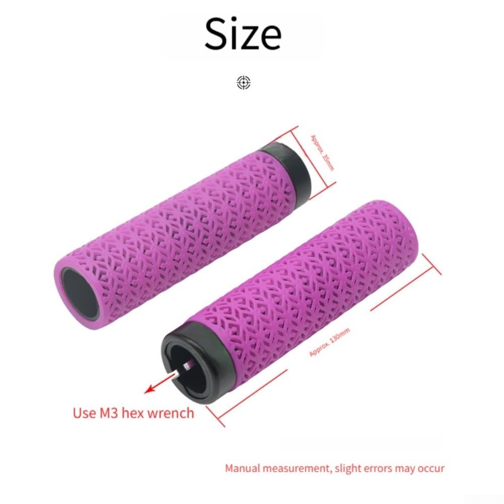 Manopole per manubrio della bicicletta stampate in 3D, con ventilazione a nido d'ape, ergonomiche per bloccaggio in TPU per Brompton per bici pieghevoli DAHON