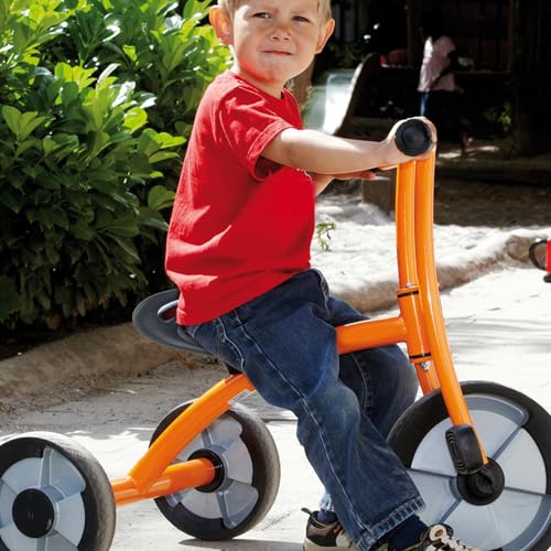 Asiento de triciclo para niños de plástico grueso con respaldo cómodo 5
