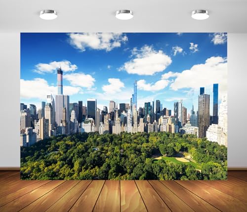 Telón de Fondo Tela BELECO 12x8FT Ciudad Nueva York miniatura 2