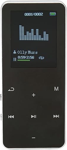 Reproductor MP3 con Bluetooth 4.2, reproductor MP3 MP4 portátil con pantalla táctil completa 1080P de 1.8 pulgadas y diccionario de traducción,