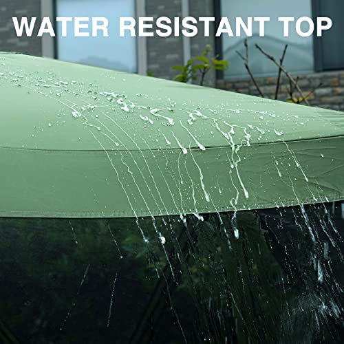 Image of EVER ADVANCED Pop up Screen House Tent for Camping 11.5 x 9.8 ft, Instant Screened Gazebo Canopy with Netting, Portable Shelter Enclosure for Outdoor, Backyard