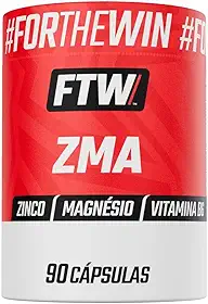 FTW ZMA 90 Cápsulas com Zinco, Magnésio e Vitamina B6 – Suplemento Mineral para Energia, Imunidade e Sono, Não Contém Glúten