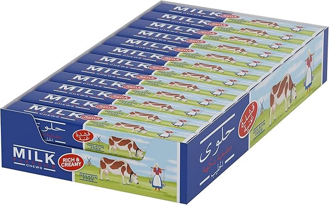 Van Melle Milk Chewy Candy 648gm, 20 Stick, Rich & Creamy (Imported)