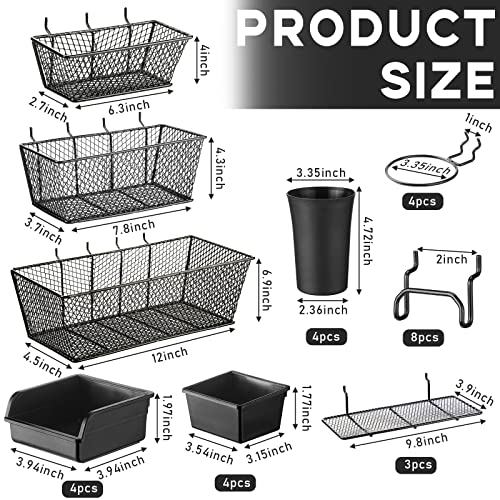 Sieral 30 Pcs Pegboard Accessories Organizer Kit Includes Pegboard Storage Basket thumb #1