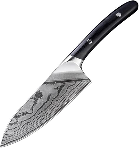 Miniatura 1 de BIEMBI Cuchillo de corte de carne de chef de 6 pulgadas Cuchillos de chef de 67 capas VG10 de acero de Damasco para rebanar cuchillo de cocina