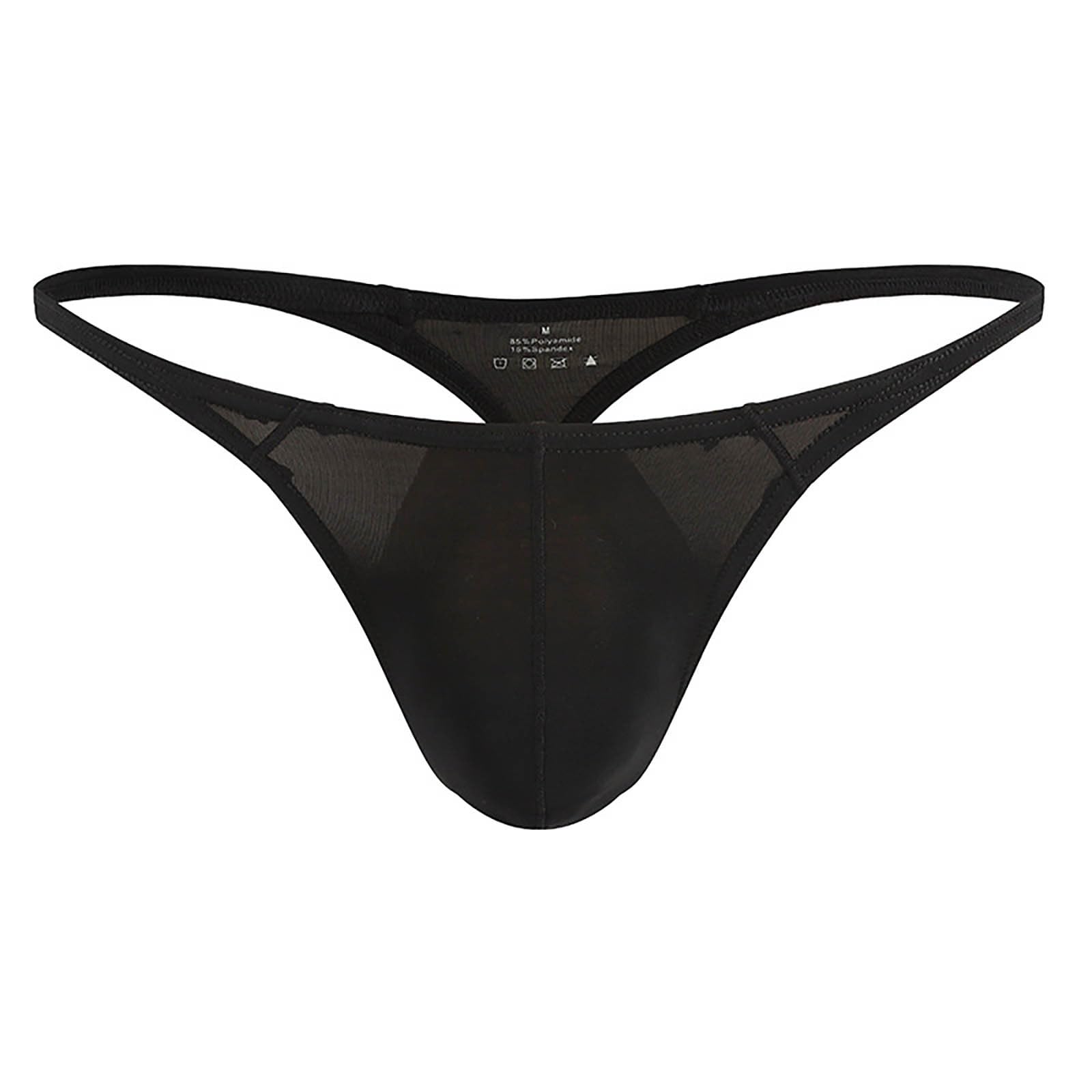 Mens Breathable Underwear Moisture-Wicking Triangle Briefs Performance Sexy Seductive Pouch for Extra Support