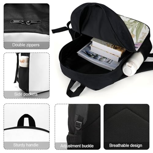 Hummingbirds Irises Flowers Bookbag - Ultra Lightweight Portable Backpack Work Travel Backpack for Men Women Fits 16 Inch Notebook4