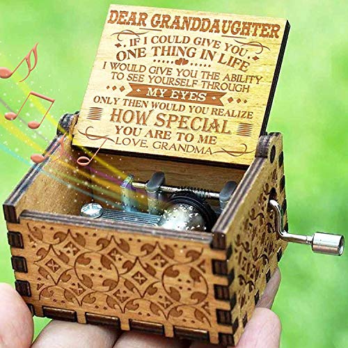 Engraved Music Box - You are My Sunshine, Gift for Granddaughter from Grandma - You Are Stronger Than You Seem. - Thumbnail 6