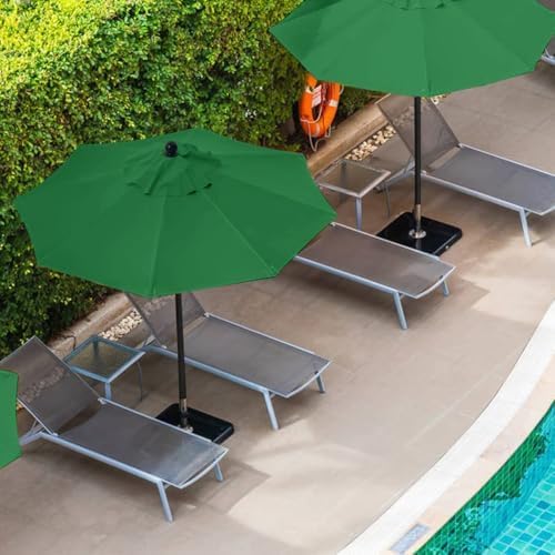 Ersatzabdeckung für Terrassenschirm, UV-Schutz, wasserdicht, passend für 6 oder 8 Rippen, langlebig, wetterfest, Schirmhülle für Gartenmöbel