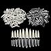 beYou 2Pack Natutal/Clear 2 Color Long Stiletto 1000 Nail Tips(Clear 500tips/ Natural 500tips) 10Sizes,Long Ballerina Nails, Acrylic Nail Tips (Long Stiletto)