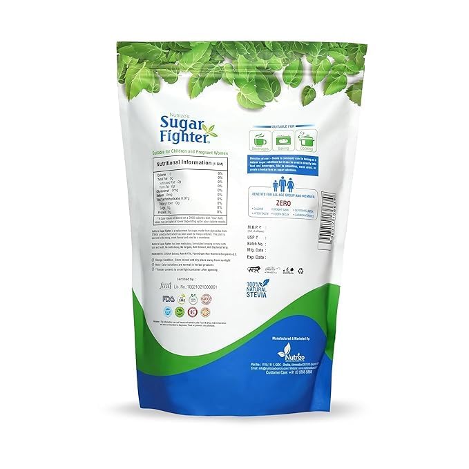 Nutrizo's Sugar Fighter PREMIUM MITHAI Powder Stevia 1kg | Sugar