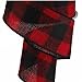 Fuzzy Large Check Plaid Wired Edge Ribbon, 2.5