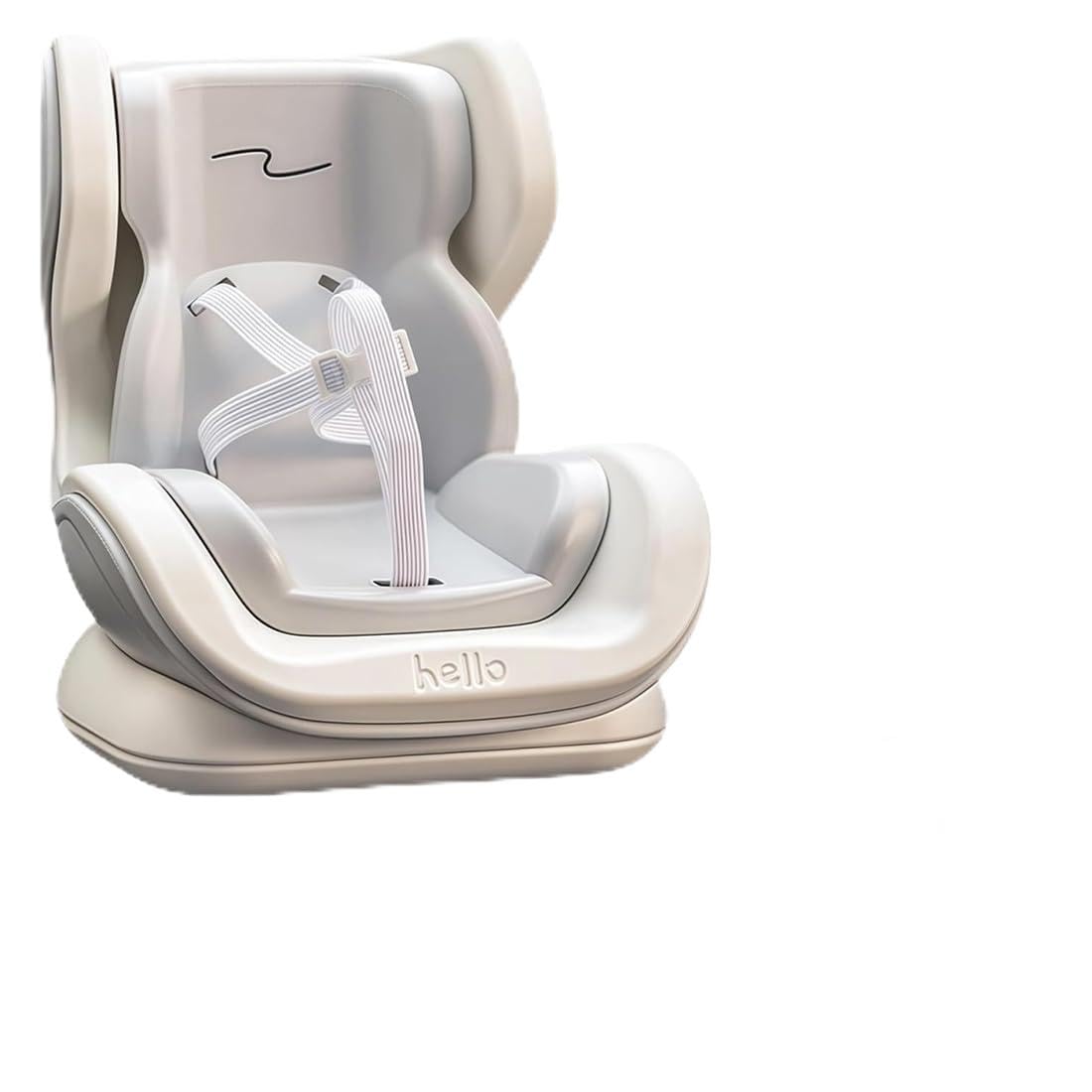 LAKPYN 1 Stück Autositz für Puppen, Plüsch-Sicherheitssitz für Puppen, Auto-Dekoration, Zur Ausstellung von Puppan von 10-17 cm (Grau)