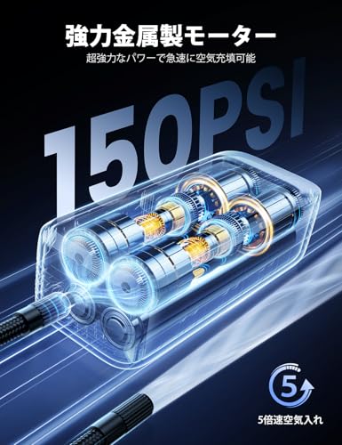Lamicall 自転車 空気入れ 電動 VHEP03-JP-B の商品画像 1