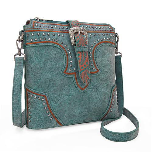 Image of Montana West Western Crossbody Bags for Women Embroidered Denim Collection Purses