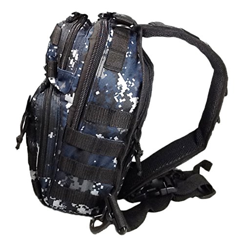 Mochila táctica de hombro 12" 800cu. in. camuflaje digital azul miniatura 6
