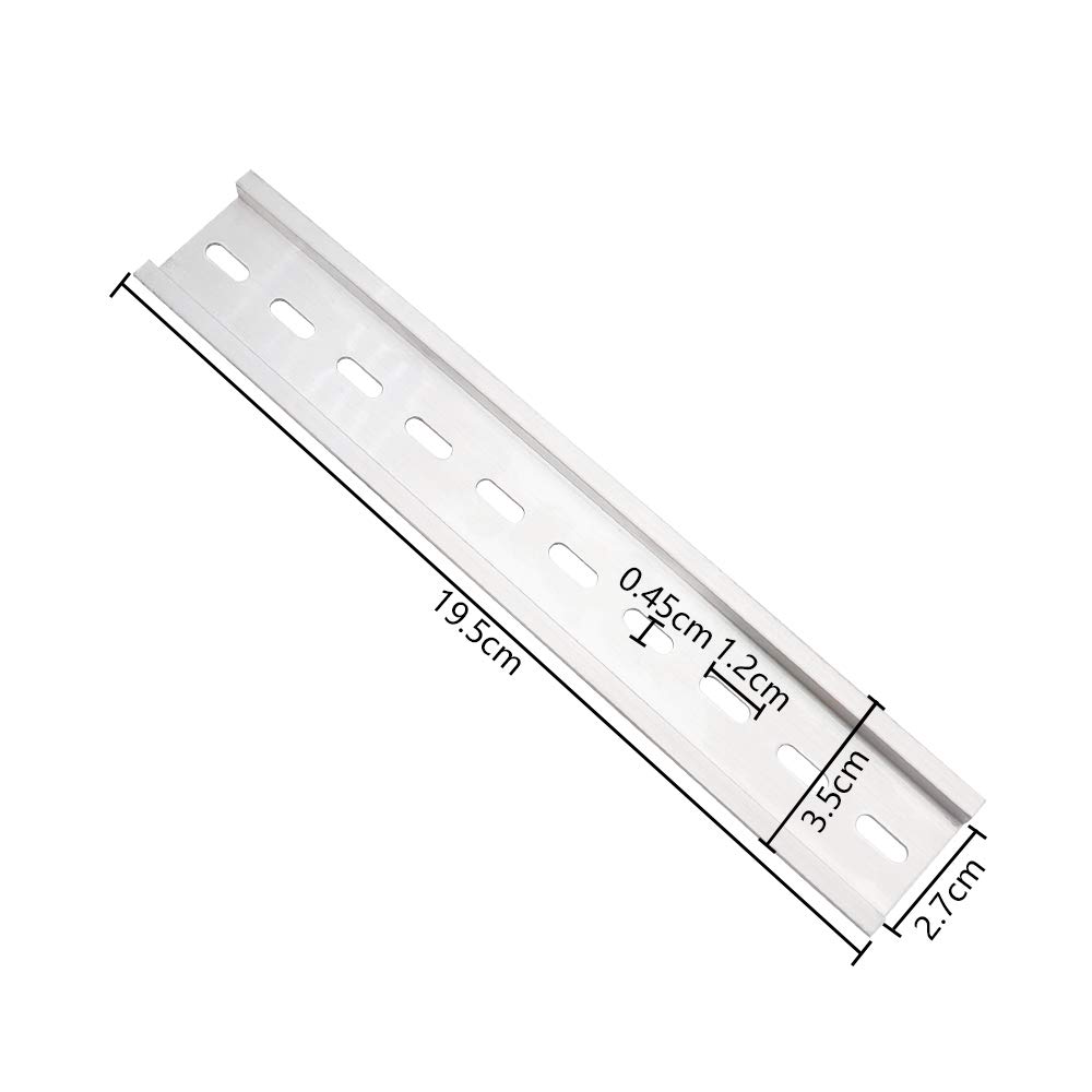 Rail DIN Fendu 50cm - Support Installation Disjoncteurs Et Matériel Électrique (Lot De 2)