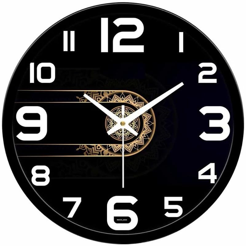 Image of Devansh Crafts Clock Decorative Designer and Stylish Glass Analog Wall Clock Suitalbe for Living Room Hall Bedroom, Office DCC A936 Clock