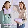 YOOLIFE Easter Basket Gifts for Kids Teen Girls Women | Initial Makeup Bag | Cosmetic Bag Travel Bags | 11 12 13 14 15 16 Years Old Girl Gift Teacher Gift Teen Girl Gifts Trendy Stuff Purple A #1
