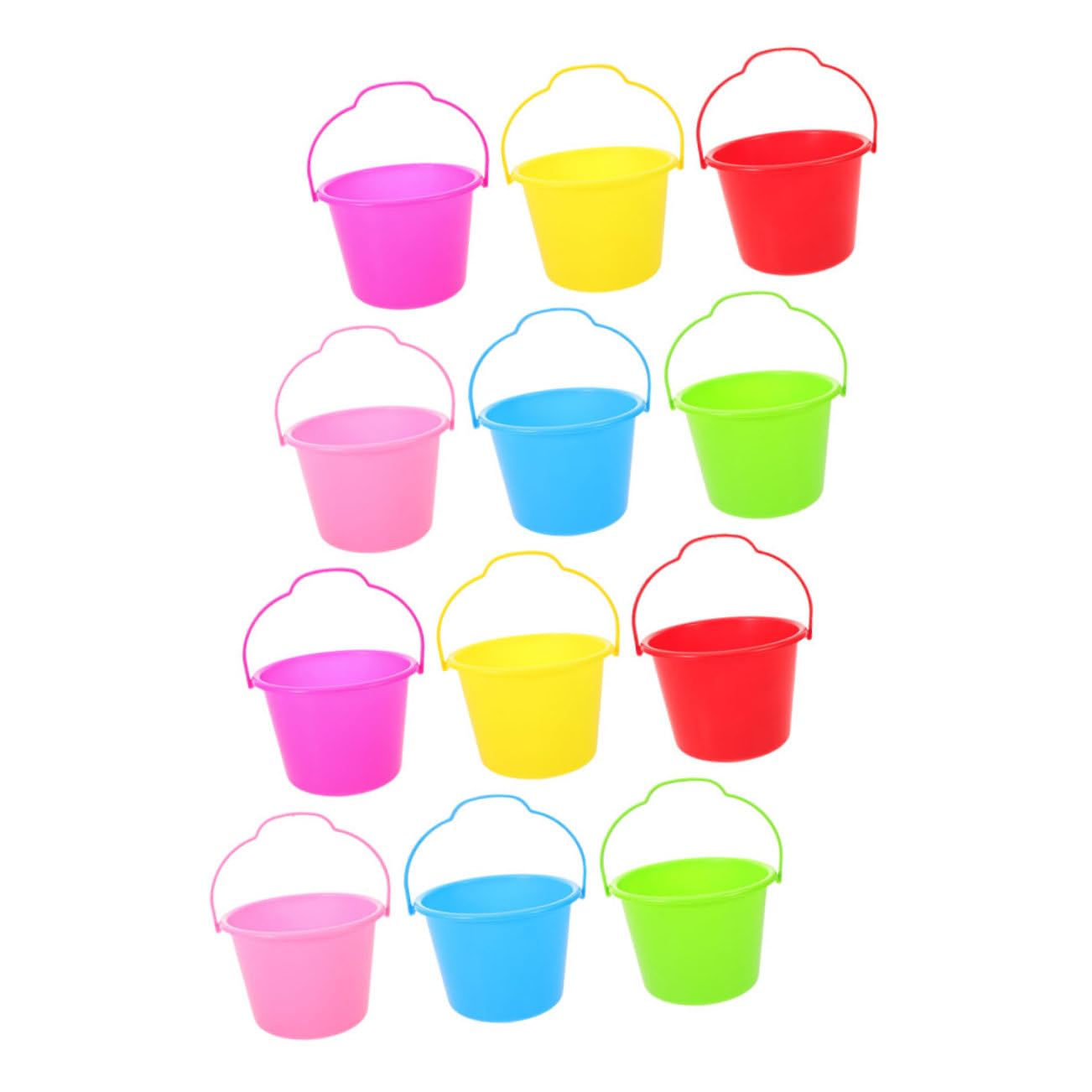 Secchielli per Mare 12pezzi Abs per Vacanze Estive Ragazzo Ragazza | Giocattoli per Spiaggia, Uso All'aperto e Giardino, Design Versatile, Apprendimento Sicuro, 12 Pezzi