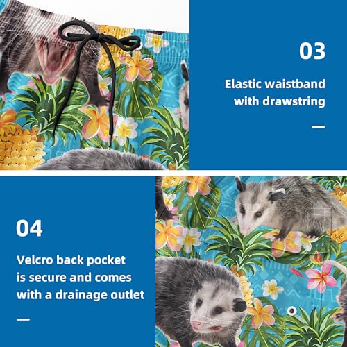 Mens Swim Trunks with Compression Liner 9" Stretch Board Shorts 2 in 1 Quick Dry Swimsuits Bathing Suits4