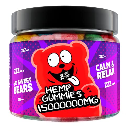 Gummies for SlÐµÐµp, PÐ°in, Ðnxiety, StrÐµss, High Potency - Natural Oil Extract - Candy Gummy Bears with Organic Oil - Omega 3, 6, 9 & Vitamins B, E