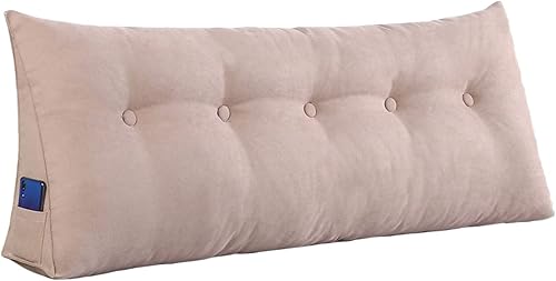 Miniatura 4 de Almohadas de cuña para sentarse en la cama, almohadas de lectura, tamaño Queen, almohada triangular con funda de almohada extraíble, cojín de