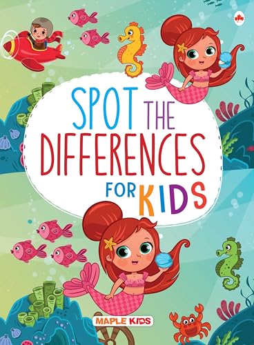 Image of Brain Activity Book for Kids - Spot Differences - Brain Boosting Activity Book - Early Learning - Activity Book for Children - 3 to 7 Years Old Kids
