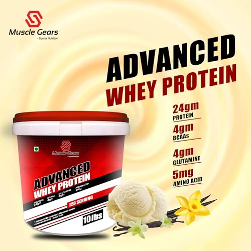Image of Muscle Gears Advance Whey Protein 8.8LBS Vanilla