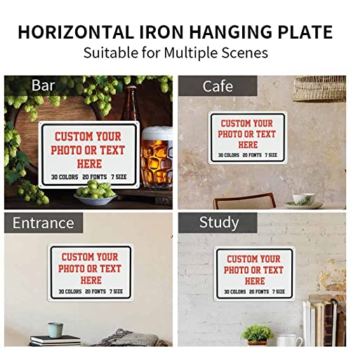 Custom Signs Outdoor Metal Sign - 12 X 8 Personalized Signs For Business, Workplace, Office, Home, Delivery Signs, Road Signs, Garden Signs, Hazard Signs, Intersection Signs, Parking Signs, Decorative Signs #TOP2