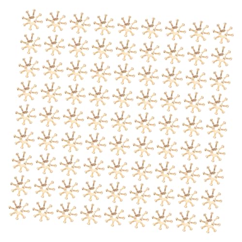 MUSISALY Sturdy Hairpin Accessories 50pcs Flower Simulation Diy Craft Material Filigree Flower Craft for Christmas Decor