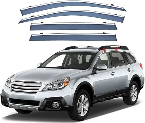 PANXUC Car Wind Deflectors for Subaru Outback 2010-2014, Side Window Wind Rain Deflector Window Visor Sun Rain Guard Smoke Guards