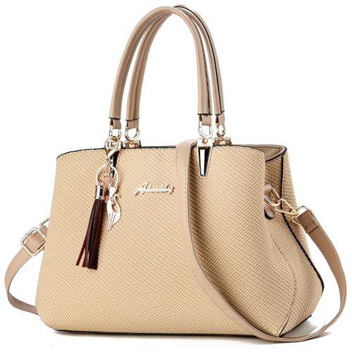 ALARION Bolsas e bolsas femininas bolsa de ombro feminina designer bolsa carteiro bolsa carteiro, 1-cáqui Bw