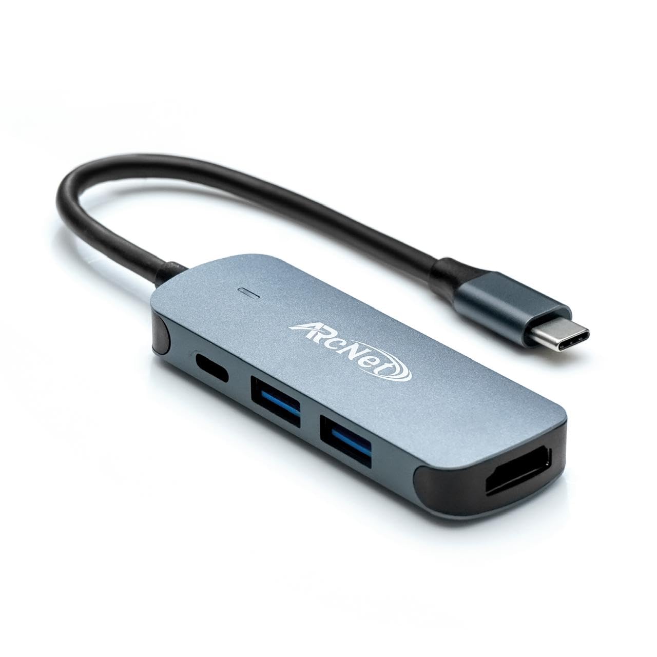 Arcnet Type C to 4-in-1 Hub USB-C Hub 4K 30Hz Multiport Adapter - HDMI USB-C, USB 2.0, USB 3.0 Ports - Compatible with MacBook Pro/Air, iPad Pro, XPS Tablets & Smartphone-image-17