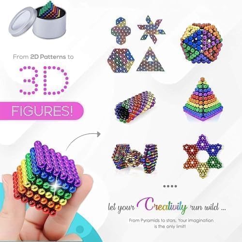 DIY 216-Pcs Ball Toys for Kids – STEM Educational Learning Balls Game Set, 6×6 Cube, 6 Colors,Boys & Girls Toddlers