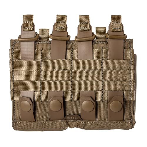5.11 Tactical Flex Double AR Mag Pouch 2.0 - Versatile Flex-HT Mounting Holster, Concealed Retention, Waterproof Straps, 1 SZ, Style 567543