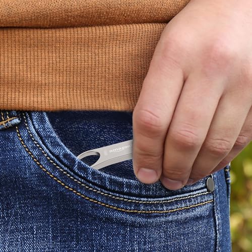 Image of Amazon Basics 64 GB USB 3.0 Pen Drive | Flash Drive | Read Speed Upto 120 MB /s | with Key Ring | Metallic (Silver)