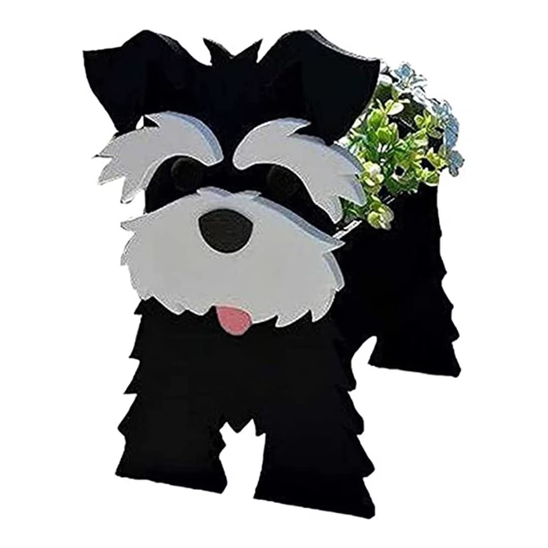 EIMOPE Gifts Dog Flower Pot Planter, PVC Animal Shaped Cartoon Planter Cute Dog Plant Pots Outdoor Indoor Garden Planters For Succulent, Cute Rectangular Plant Flower Pots Decor — image 1