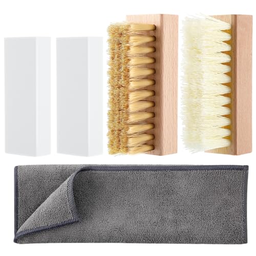Enhon 5 Piece Suede and Nubuck Cleaning Kit with Brass