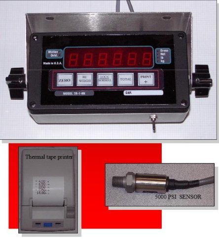 Tara System Forklift/Loader Hydralic Scale System/Thermal Printer/Pressure Sensor, New, Made in USA