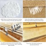 Wysuwany daszek z żaglem rzymskim, wentylacyjna siatka zacieniająca HDPE, markiza z baldachimem falowym blokującym 95% UV na pokład zewnętrzny (Color : Beige, Size : 1.1x9M)