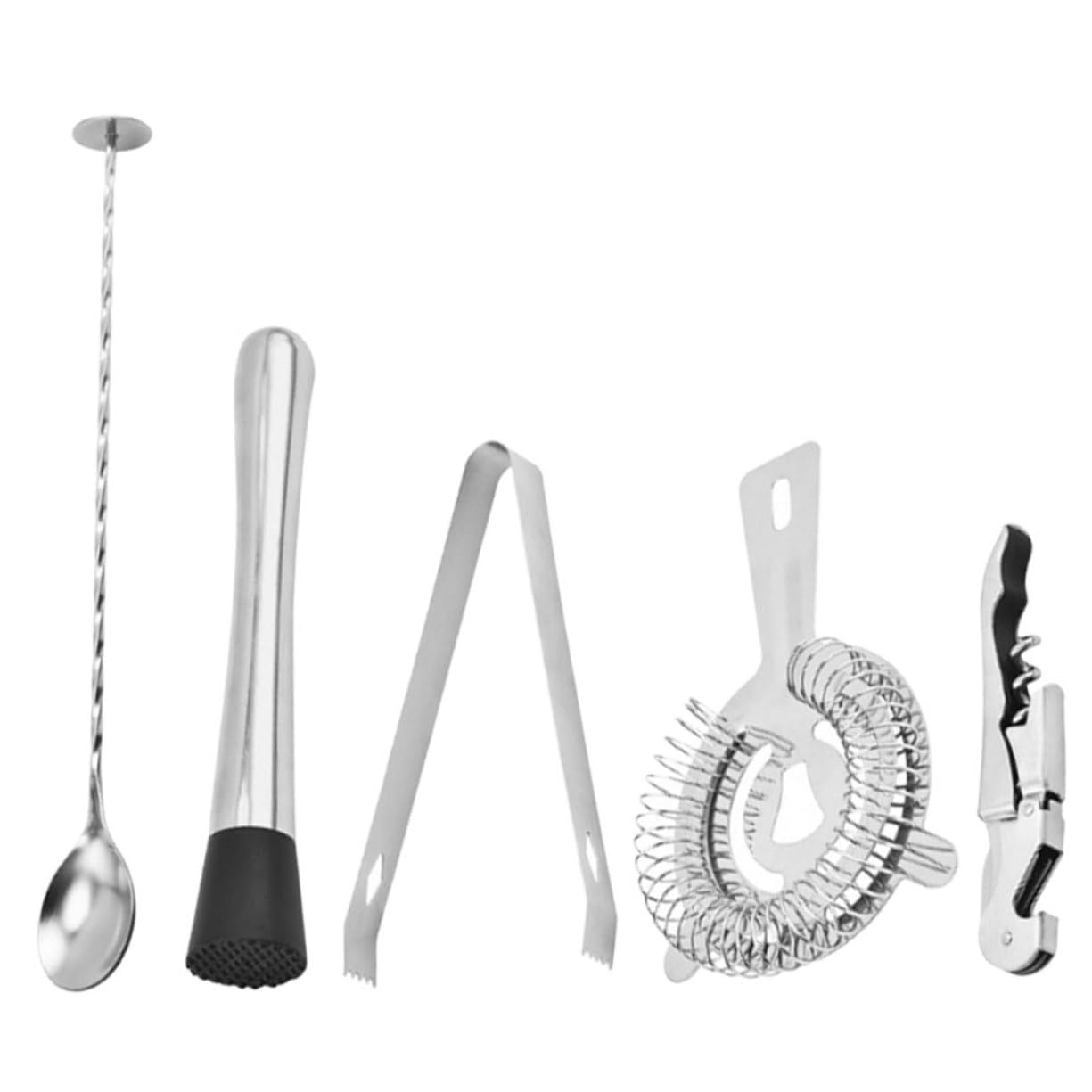 Kit shaker à cocktail élégant en acier avec mélangeur de boissons de haute précision