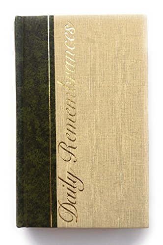 Daily remembrances 0840752555 Book Cover