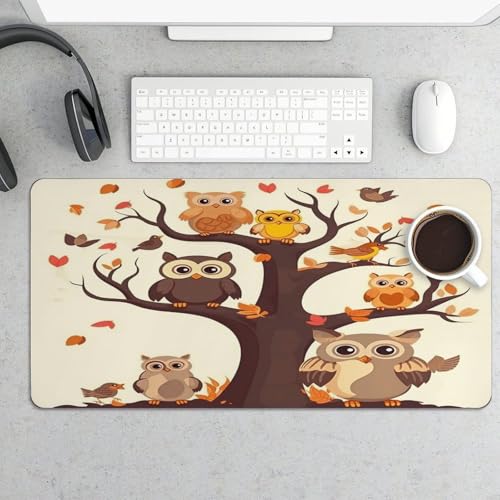 Cartoon Family Owls Mouse Pad grande impermeable miniatura 5