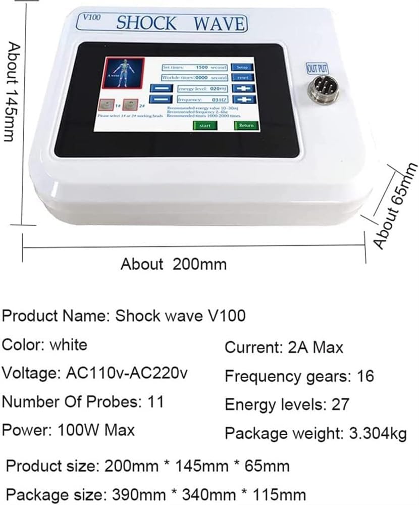 Shock Wave Pain Physiotherapy Instrument, Electromagnetic Extracorporeal Shockwave Therapy Machine, Muscle Relief Massager, Erectile Dysfunction ED Treatment
