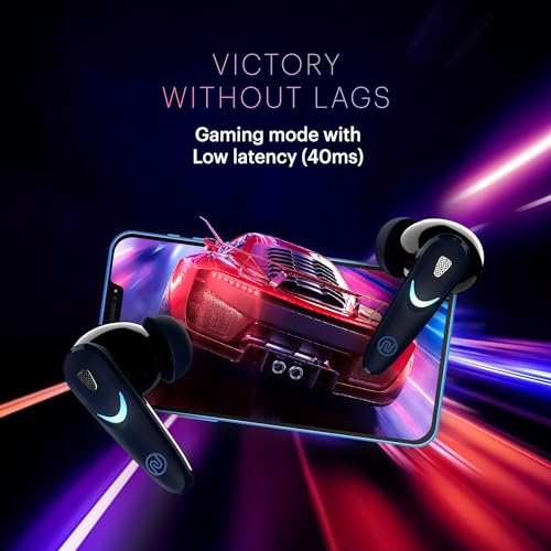 Image of Noise Buds Combat X In-Ear Truly Wireless Gaming Earbuds with 40ms Low Latency, 60H of Playtime, Spatial Audio, RGB Lights,Instacharge(10 min=180 min),10mm Driver, BT v5.3(Thunder Blue)