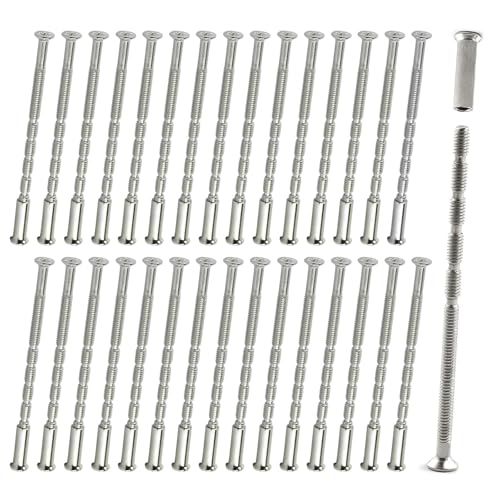 M3 Door Handle Fixing Screws, 30 Set door handle bolt through fixings m3 screw connecting bolts and sleeves for Doors handles Knobs