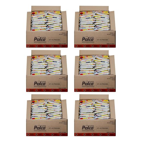 Image of PALCO 2T-SUPREME Engine Oil (2T Petrol Mix) API: TC, JASO: FC Small Packet Semi-Synthetic Fuel Additive for 2 Stroke Bike Scooter Scooty Auto 3 Wheller (40ml X 40 Piece Pouch) (Pack of 6)